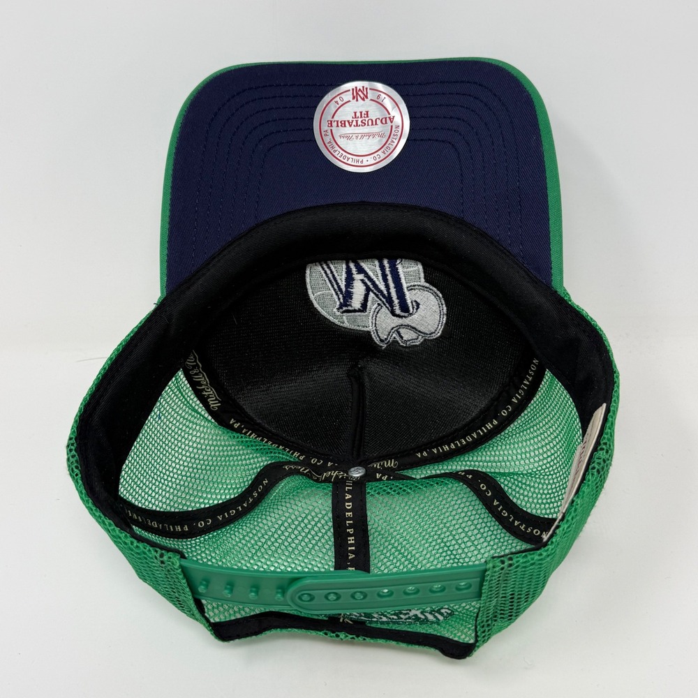 Mitchell & Ness Dallas Mavericks 2011 NBA Finals Trucker Hat Green Snapback - Picture 7 of 9